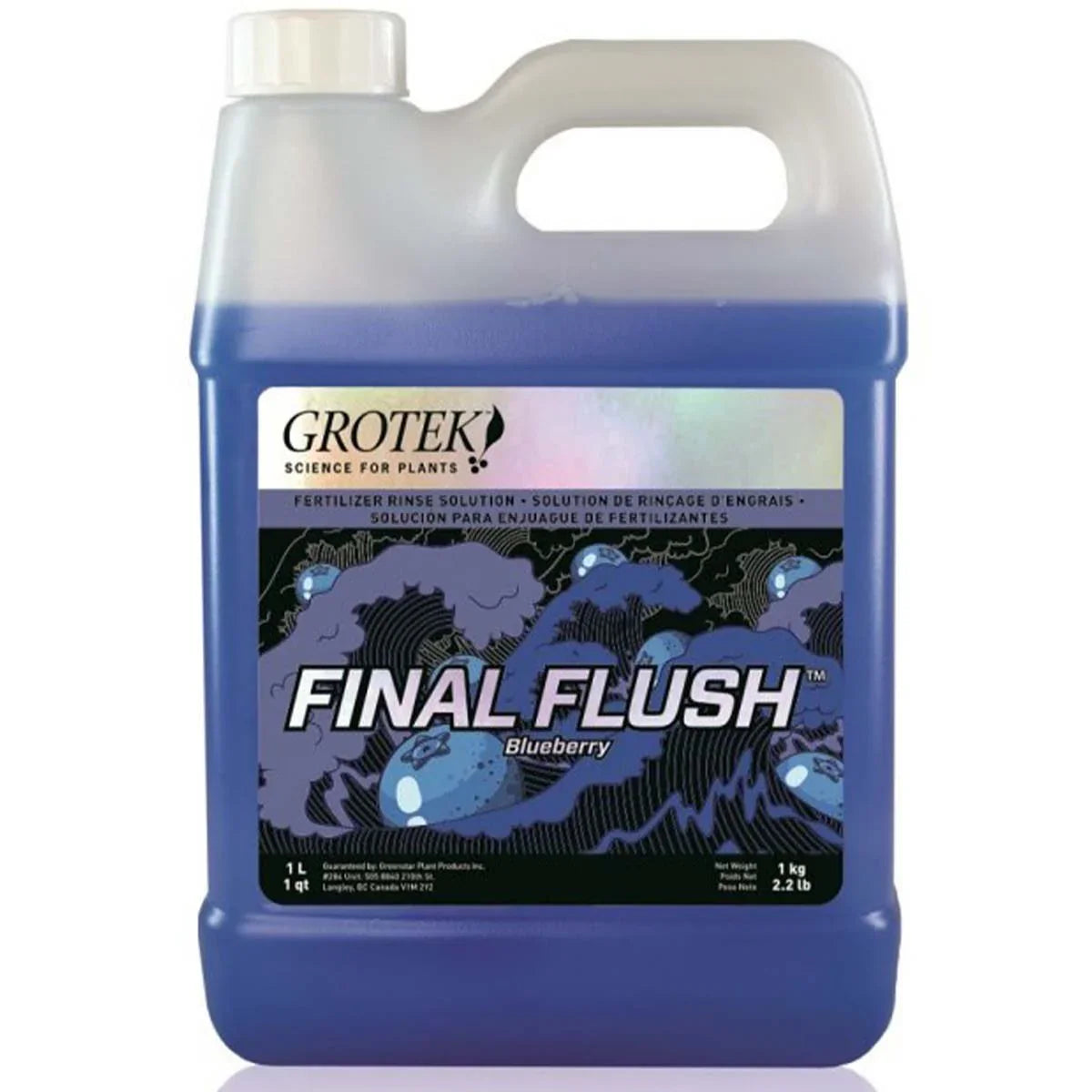 Final Flush - Blueberry - 1L - Default Title - DiscountHydro.com - 5.00 - Nutrients & Additives > Flushing