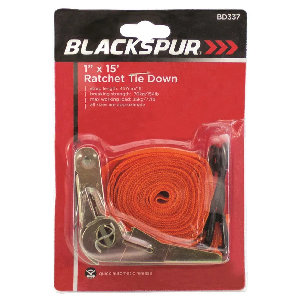 BlackSpur - 15" Ratchet Tie Down - Default Title - DiscountHydro.com - 1.35 -