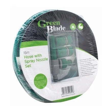 Green Blade - Hose with spray nozzle set - 15m - Default Title - DiscountHydro.com - 7.50 - Tools and Accessories