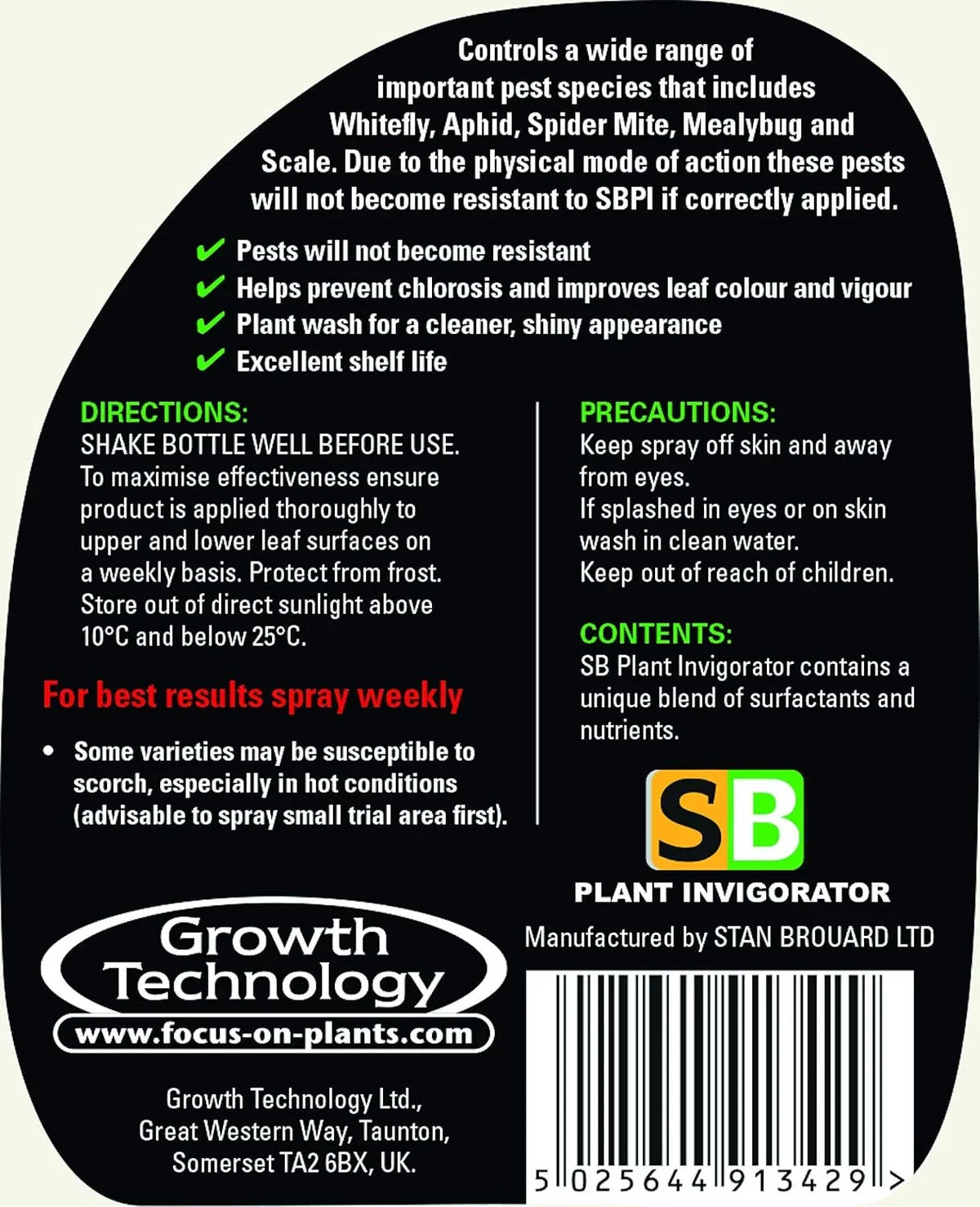 SB Plant Invigorator 500ml Ready to use