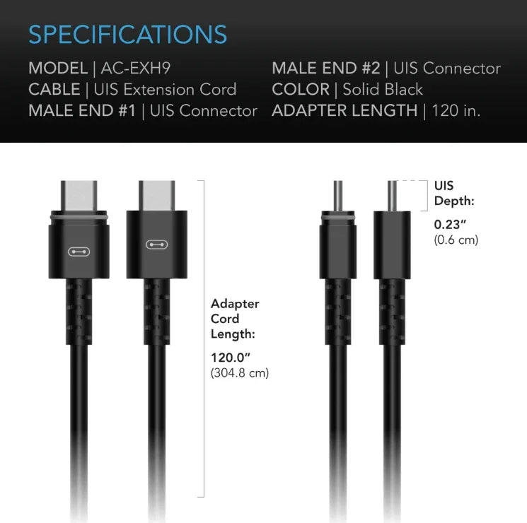 AC Infinity UIS Controller Cable, Male to Male