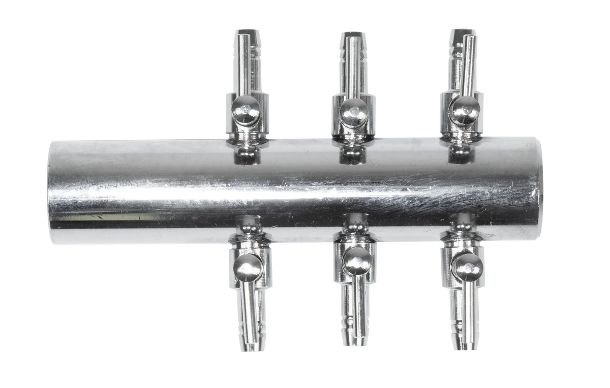 Air-Pump Manifold The Air-Pump manifold is ideal for splitting airlines coming from a larger air pump or compressor. It is