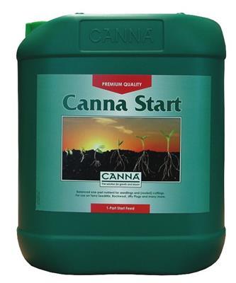 CANNA Start is a balanced one-part nutrient for seedlings and rooted cuttings. For use on ROOT!T Natural Rooting Sponges or