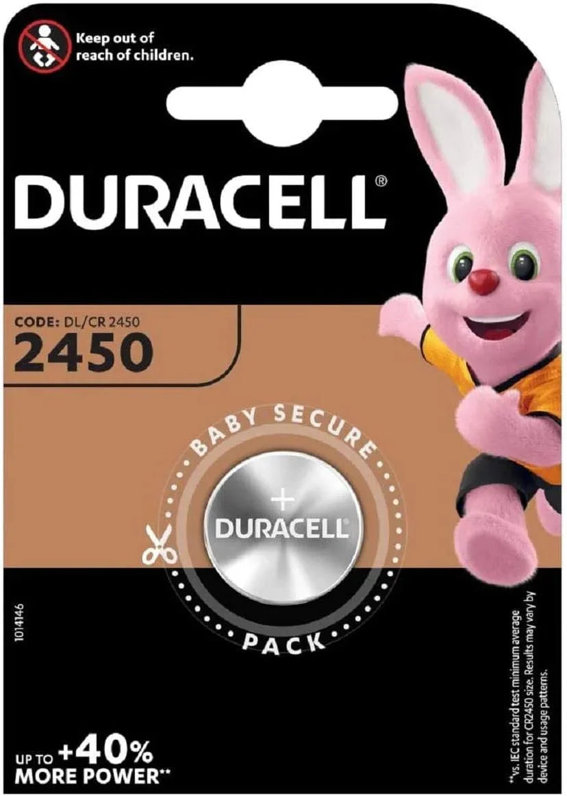 Duracell CR 2450 Often used for AirComfort Environment Monitor