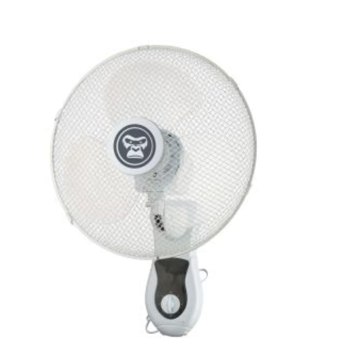 Handheld fan with a white mesh design on a white background