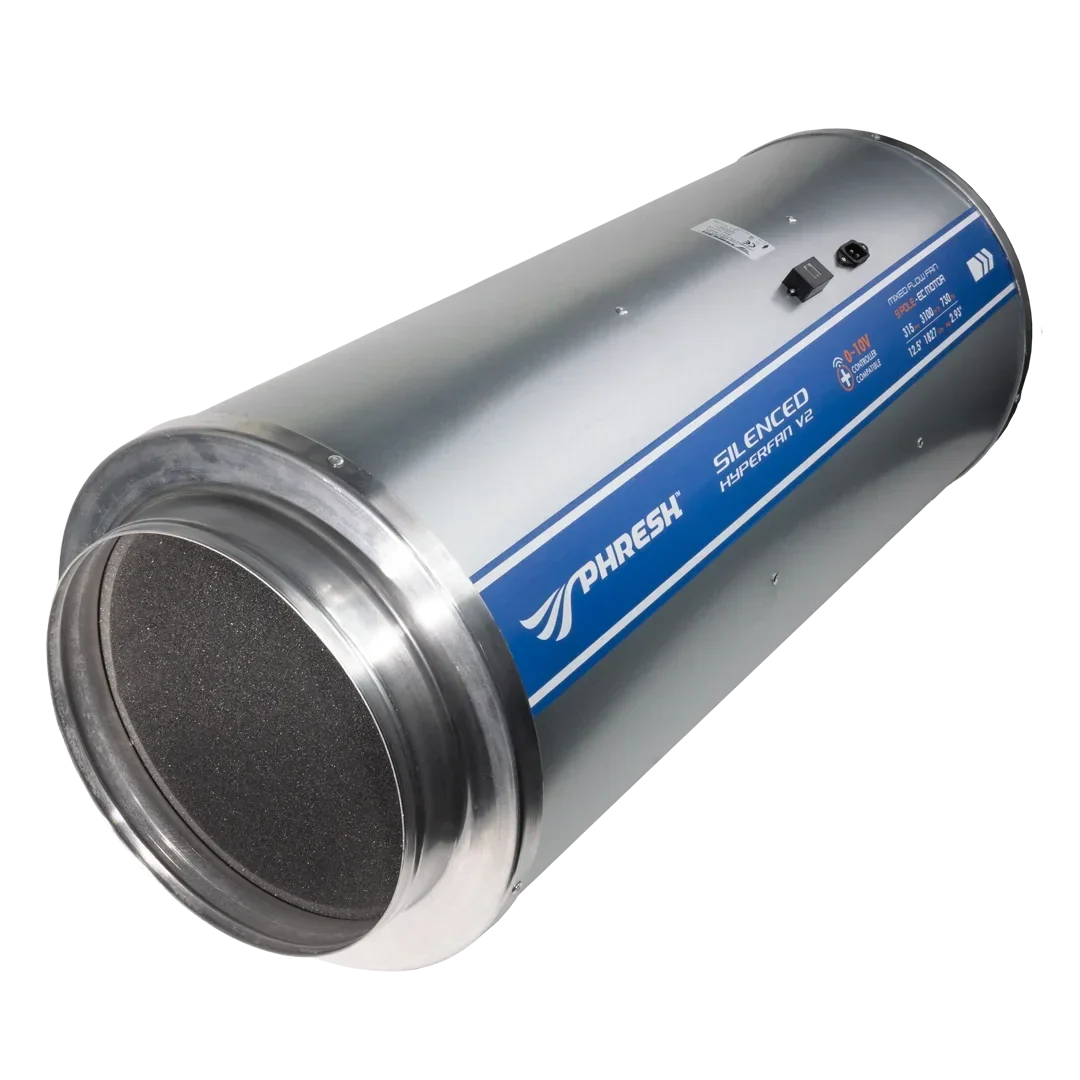Phresh HyperFan V2 EC Silenced (Stealth) - 12 inch 315mm - 3100 m3/hr - HFS315V2