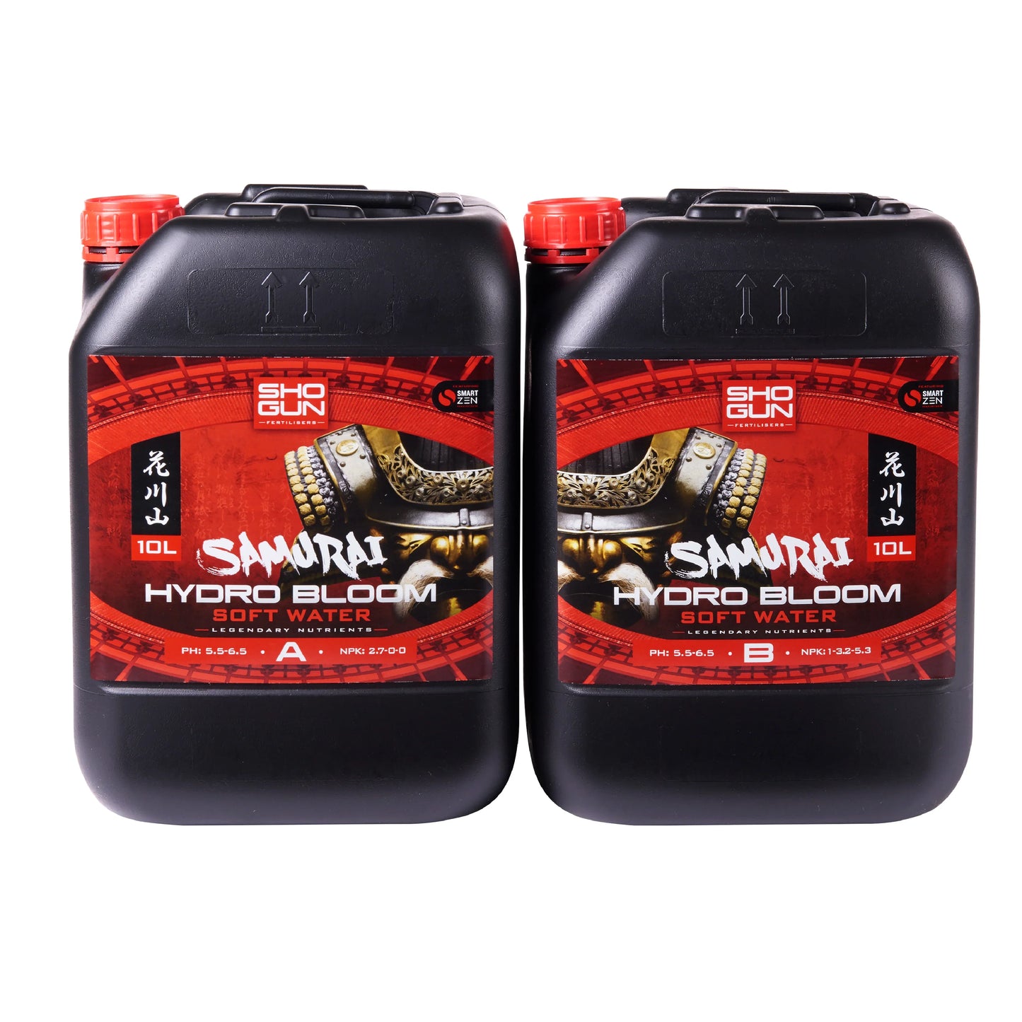 Shogun Samurai Hydro Bloom A&B - 25 Litre - Soft Water - DiscountHydro.com - 179.90 - Nutrients & Additives > A B