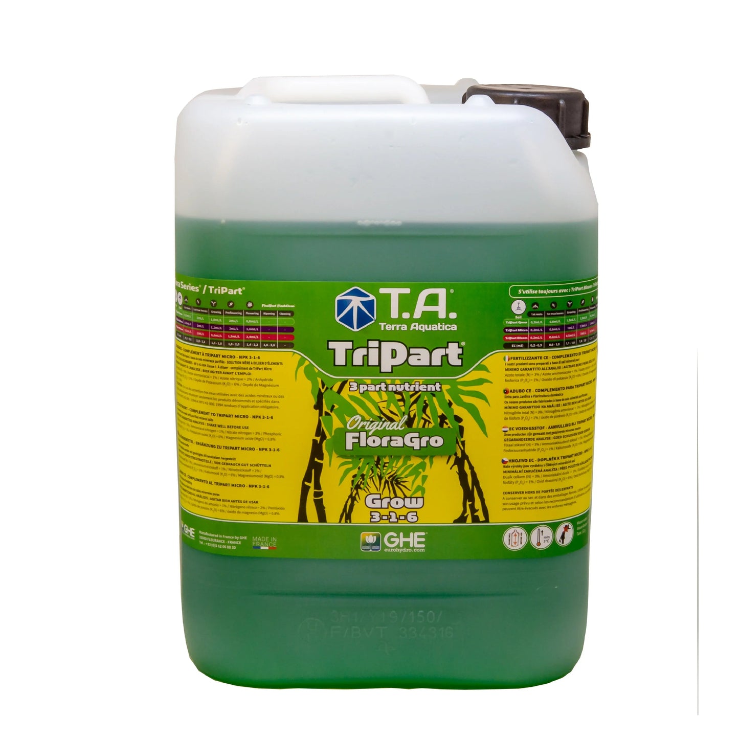 GHE Terra Aquatica TriPart Grow - 10L - DiscountHydro.com - 55.00 - Nutrients & Additives > Grow Micro Bloom