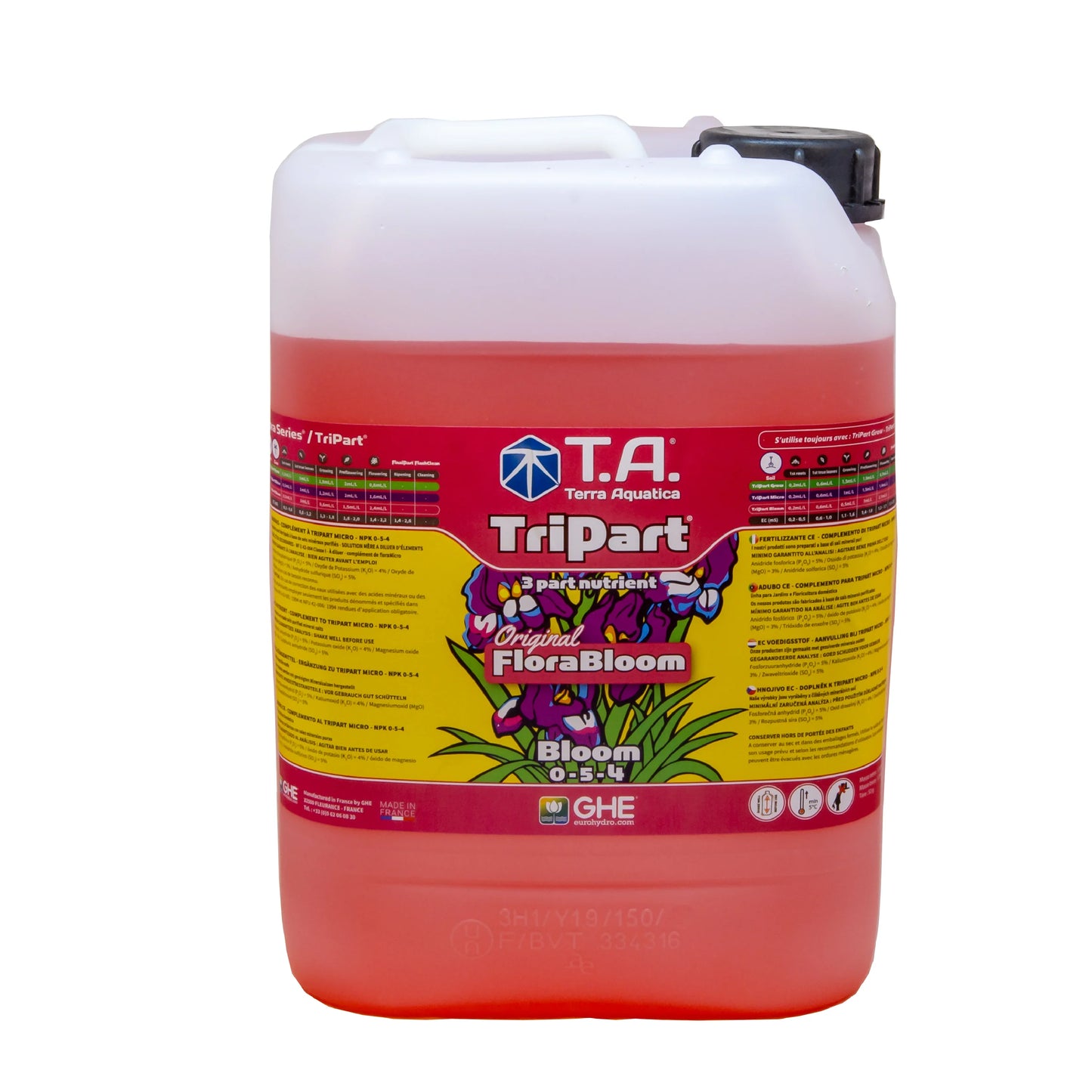 GHE Terra Aquatica TriPart Bloom - 10L - DiscountHydro.com - 58.00 - Bloom, GHE, Nutrients & Additives > Grow Micro Bloom
