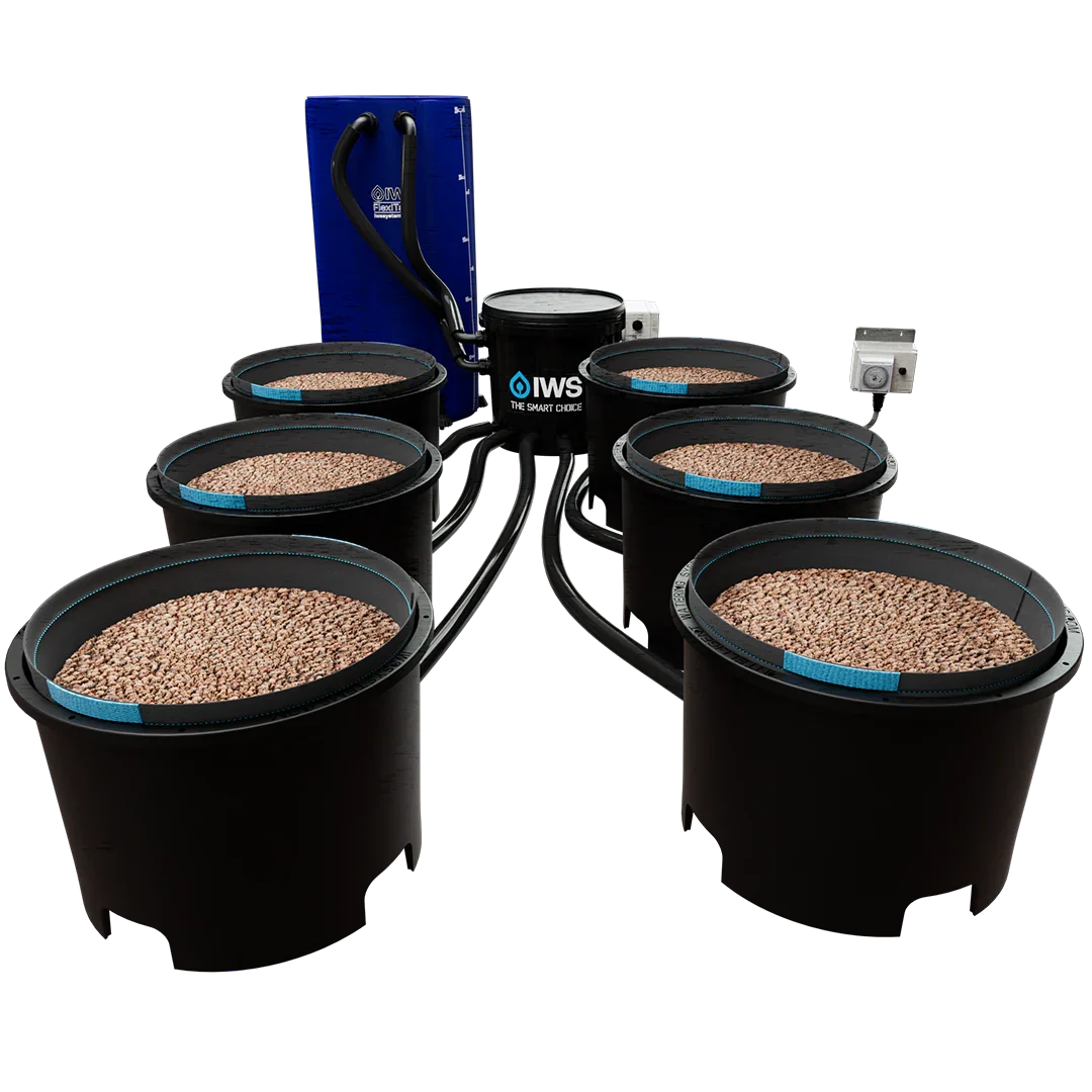 IWS Flood & Drain Trident - TRIDENT SYSTEM 6 Pot - 16 L Pots - 100 L FlexiTank - DiscountHydro.com - 640.00 - GAS (Global Air Supplies), IWS, Pots & Trays > Auto Feeding Systems, Systems