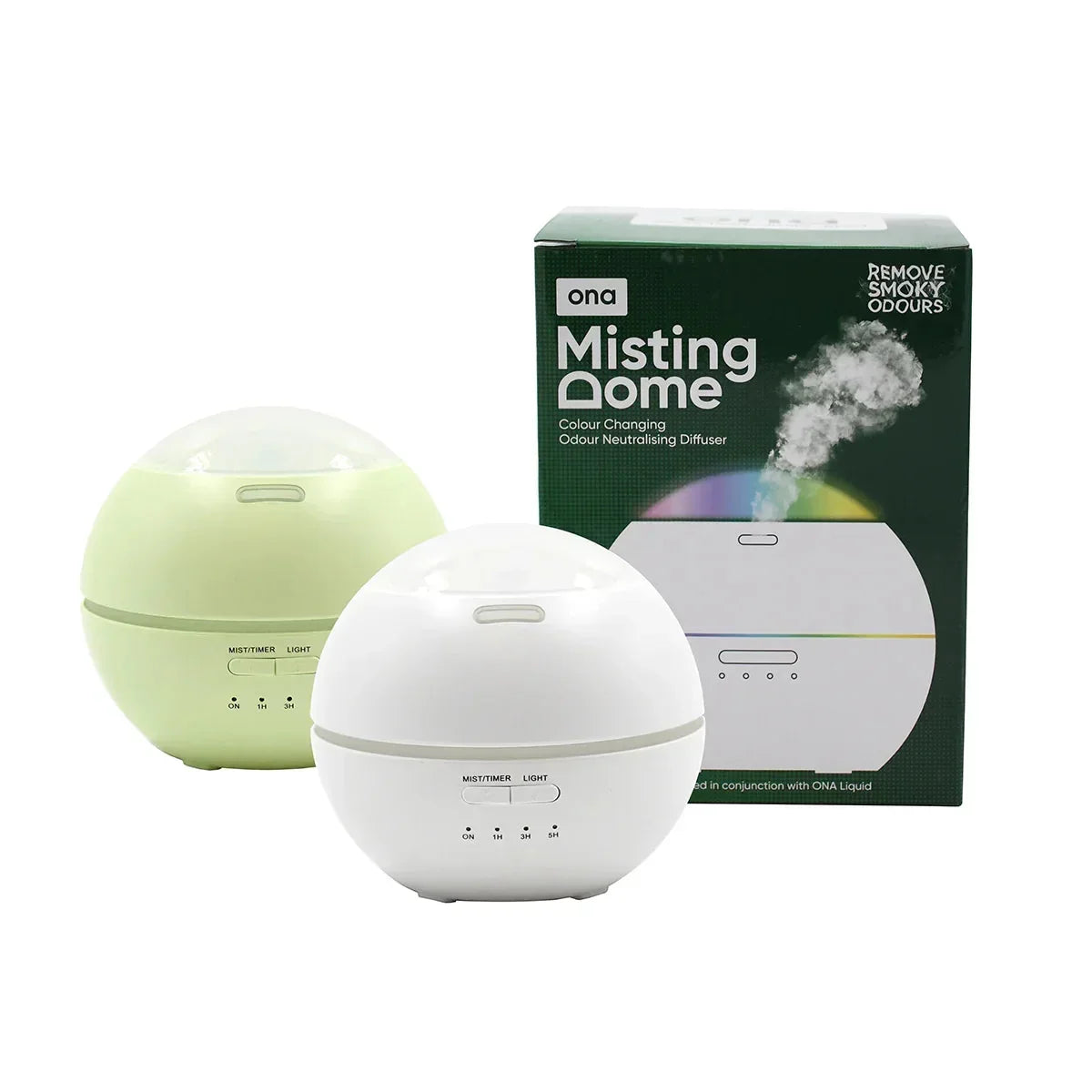 Create a relaxing atmosphere filled with the pleasant fragrances of ONA, while removing any unwanted odours from the
