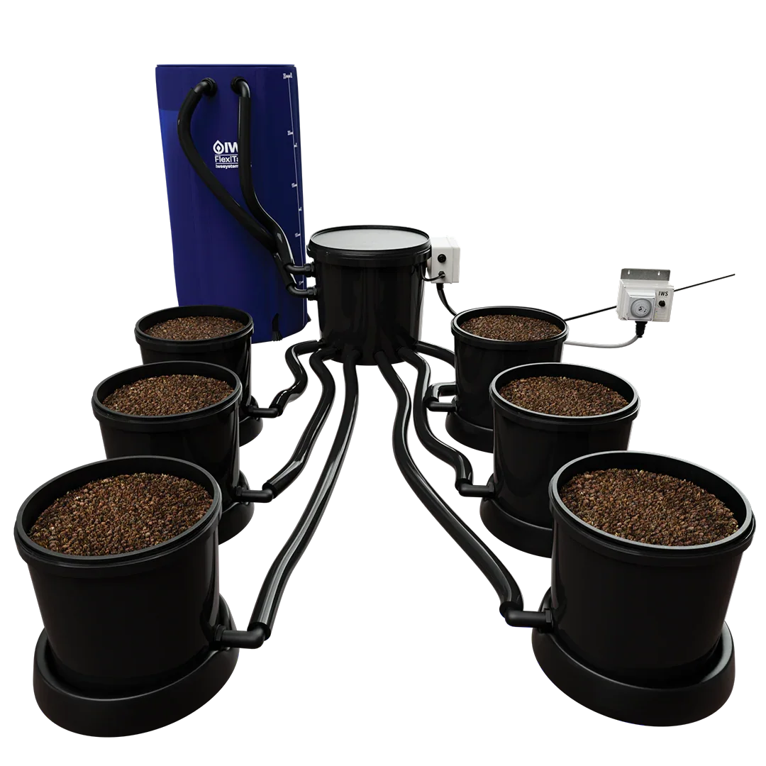 IWS Flood & Drain Pro Remote - IWS PRO REMOTE 6 Pot - Punched Pots - 100 L FlexiTank - DiscountHydro.com - 755.00 - GAS (Global Air Supplies), IWS, Pots & Trays > Auto Feeding Systems, Systems