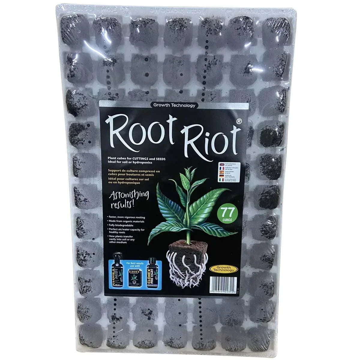 Growth Technology Root Riot - Tray of 77 - DiscountHydro.com - 19.99 - Grow Media > Propagation