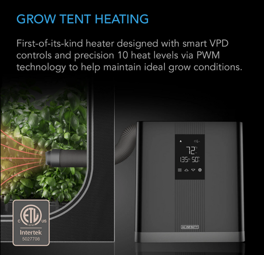 AC Infinity - Thermoforge Heater T3 - Default Title - DiscountHydro.com - 118.00 - AC Infinity, Environment Control > Heaters