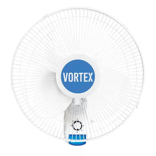 Vortex Wall Fan The Vortex Oscillating Wall Fan is a powerful air mover that is quiet whilst on and three-speed settings