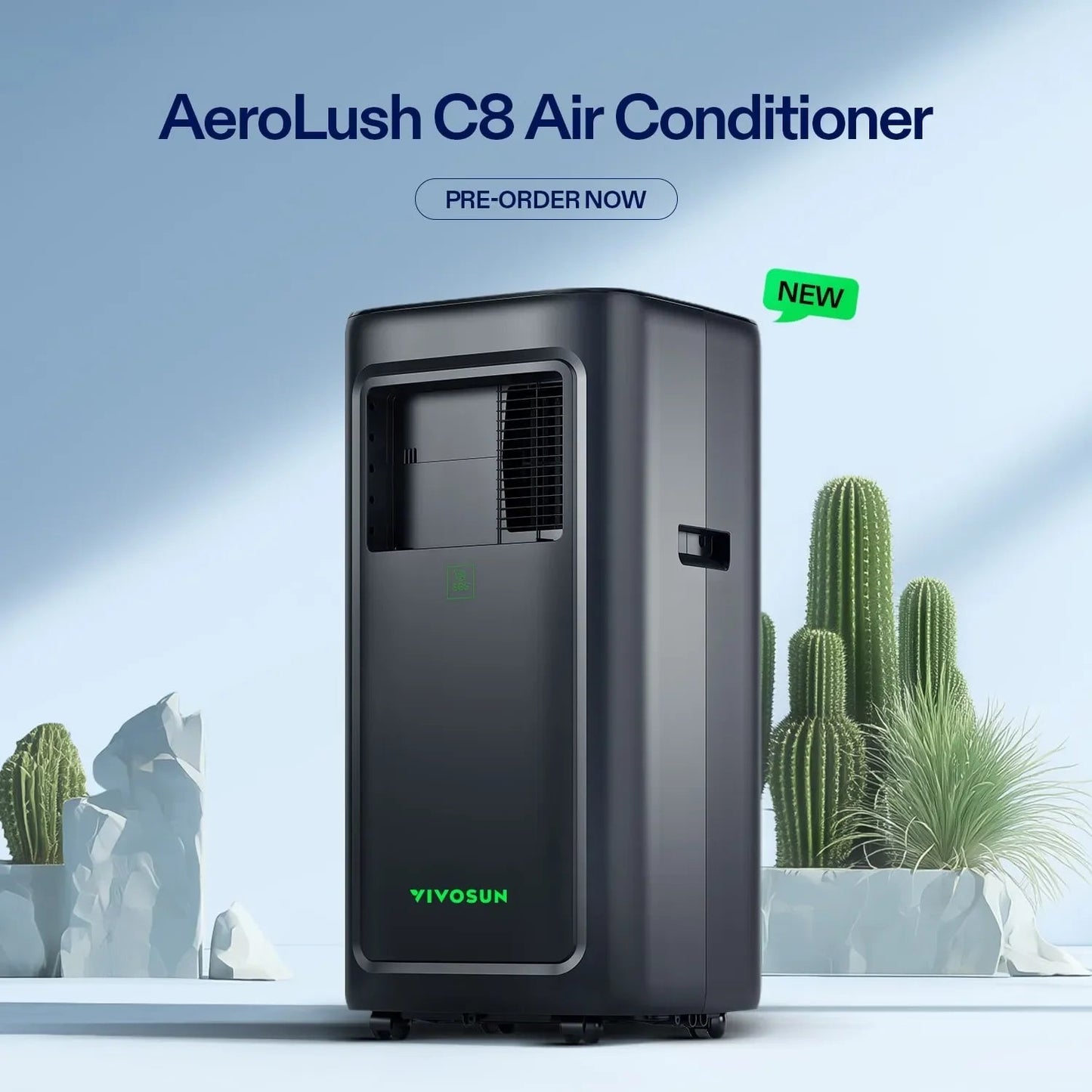AeroLUSH C08 AirConditioner - Default Title - DiscountHydro.com - 698.99 - Environment Control, Environment Control > Humidifiers, Environment Control > Thermometers & Hygrometers, Vivosun