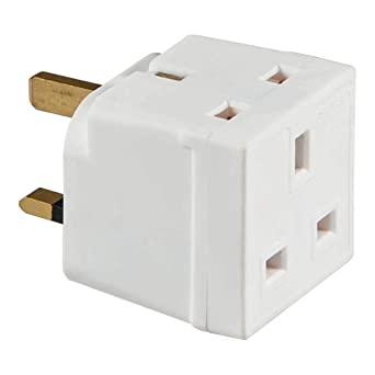 2 Way Mains Plug Adaptor - Default Title - DiscountHydro.com - 1.50 - Power Outlets, Tools and Accessories > Extension Leads