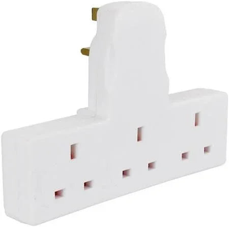 3 Gang Cable Free Socket Adaptor - Default Title - DiscountHydro.com - 5.99 - Power Cable, Power Cables, Power Outlets, Tools and Accessories > Extension Leads