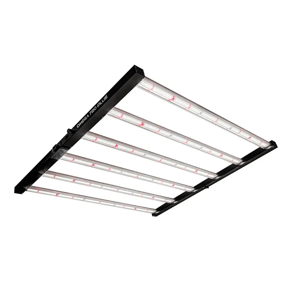 Omega 720W Plus LED grow light, one of four real fixtures compared in this UK buying guide