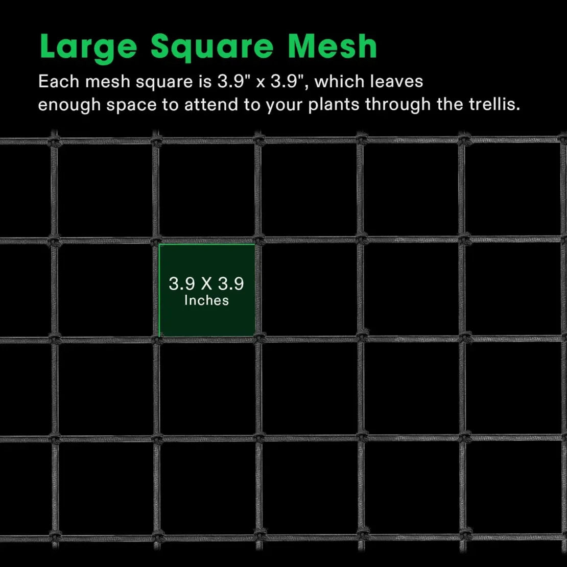 Trellis Netting - 0.6M x 1.2M (2ft x 4ft) With 4 Hooks - DiscountHydro.com - 9.99 - Tools and Accessories, Tools and Accessories > Plant Supports, Vivosun