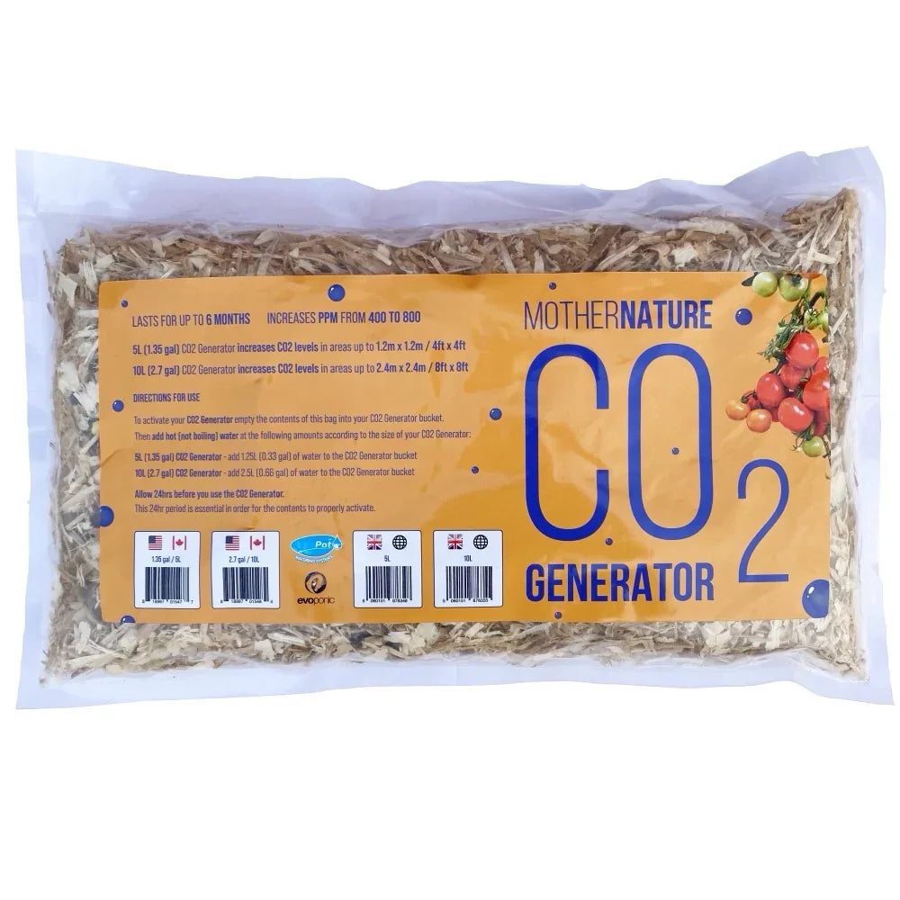 10L Co2 Refill Bag These refill packs are designed for use with MotherNature CO2 Generators, providing a reliable source of