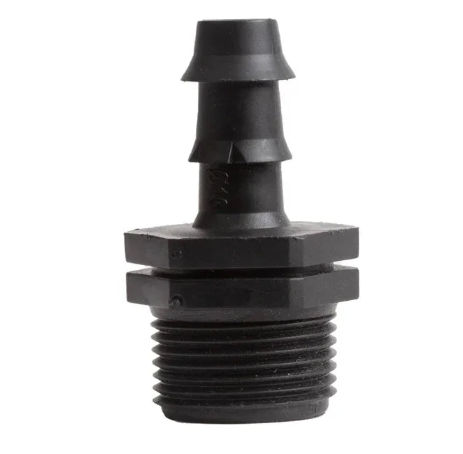 13mm barbed to 1/2" thread - Default Title - DiscountHydro.com - 1.29 - Pipe Adapters, Pots & Trays > System Parts, Systems
