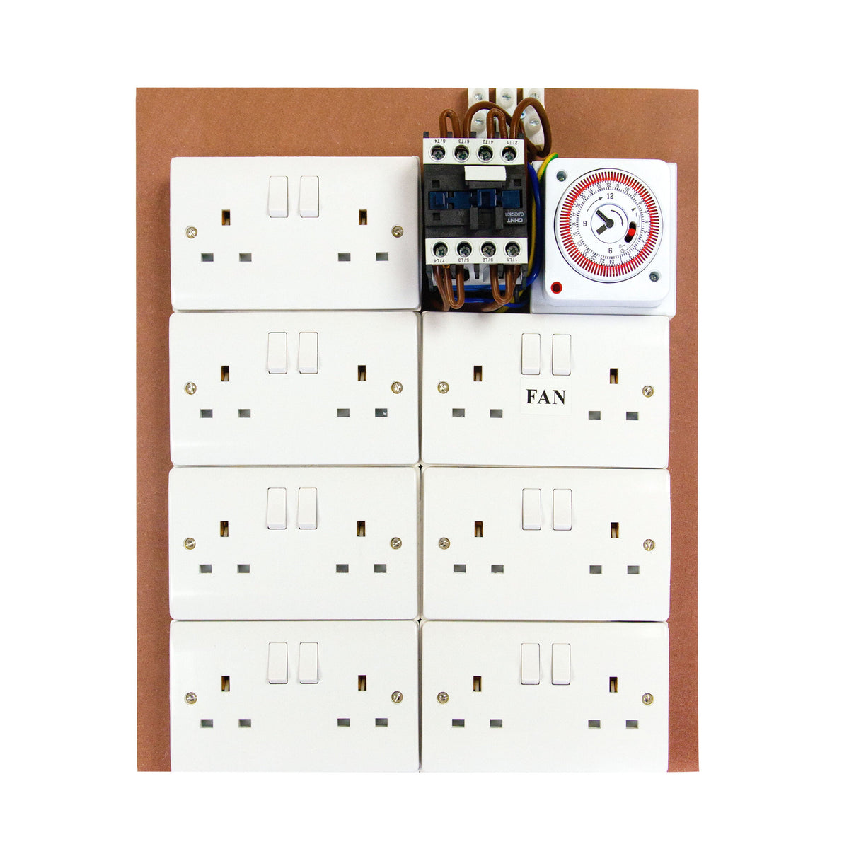 Contactor Board 12/14 - Greenbox MDF Contactors - Timer Board