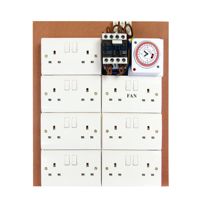 Contactor Board 12/14 - Greenbox MDF Contactors - Timer Board