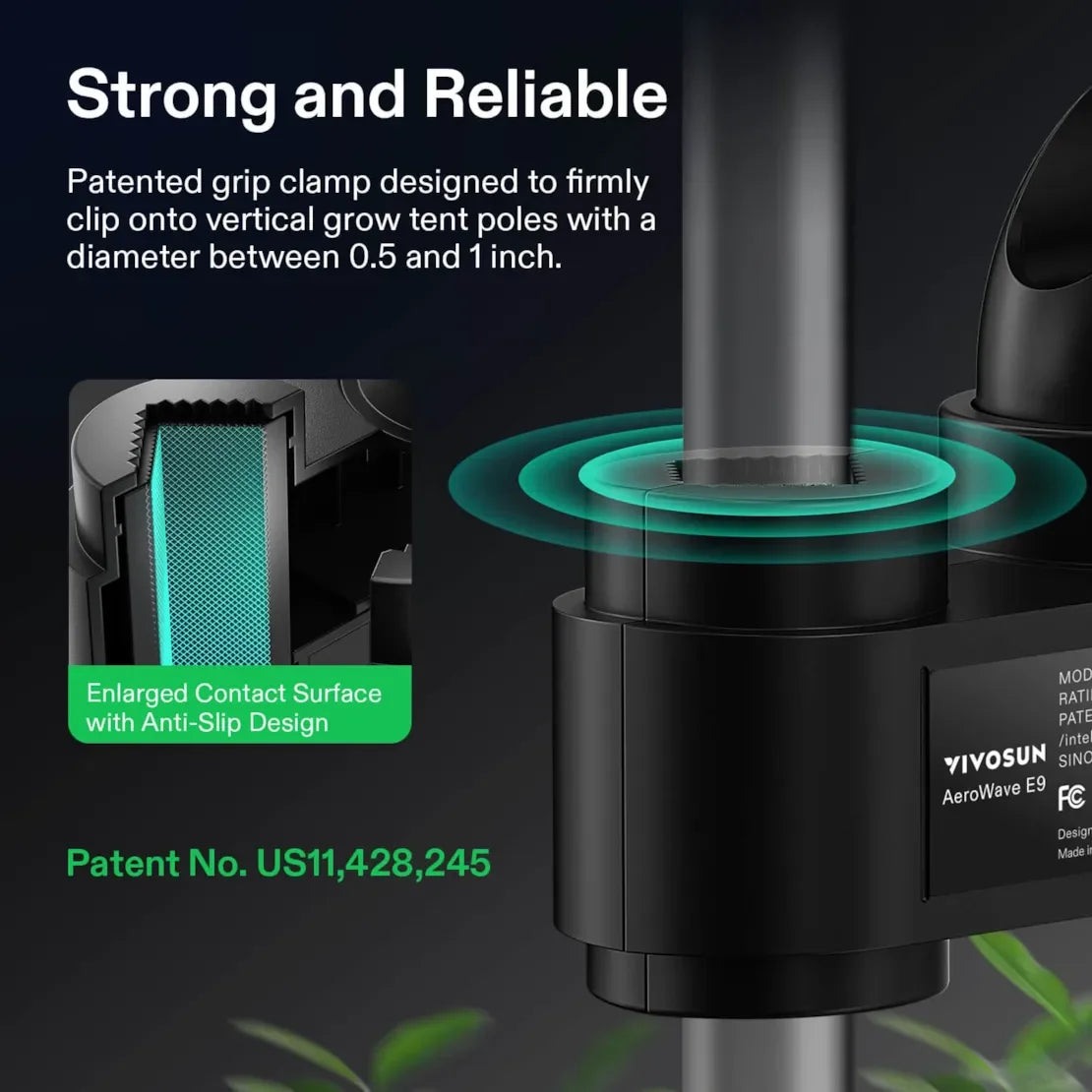 AeroWave Fan - D4 EC Clip Fan - 4" (USB) Black - DiscountHydro.com - 18.99 - Fans & Filters > Circulations Fans, Vivosun