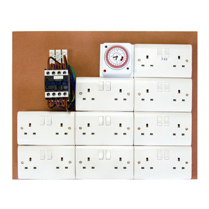 Contactor Board 16/18 - Greenbox MDF Contactors - Timer Board
