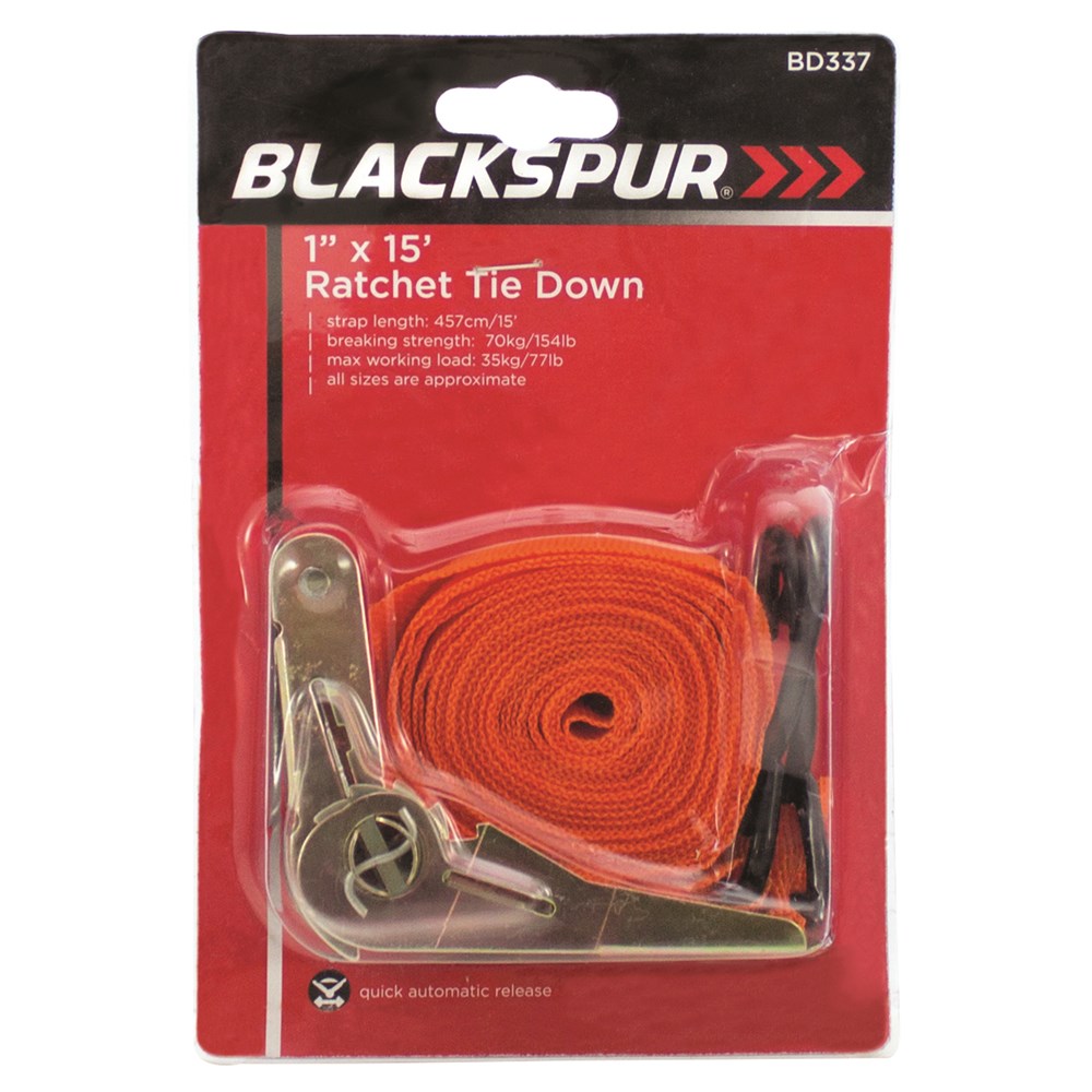 BlackSpur - 15" Ratchet Tie Down image 0