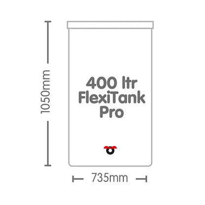 FlexiTank PRO E Bardhë - 400 Litra