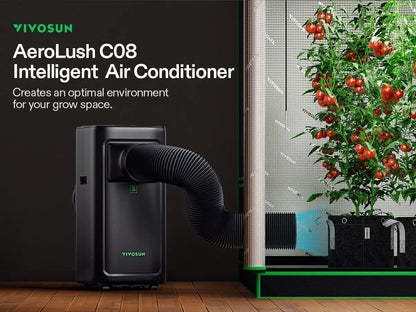 AeroLUSH C08 AirConditioner - Default Title - DiscountHydro.com - 645.00 - Environment Control, Environment Control > Humidifiers, Environment Control > Thermometers & Hygrometers, Vivosun