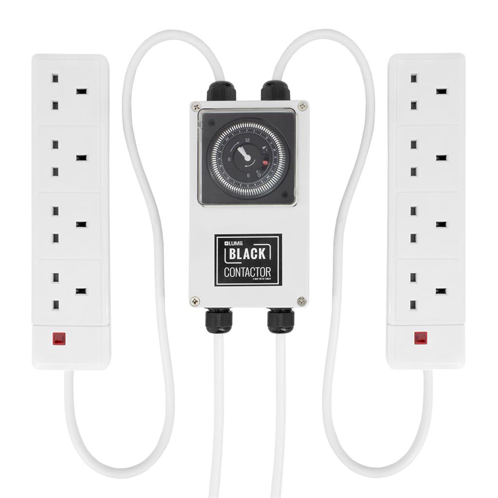 LUMii Black Contactor Timer - 8 Way image