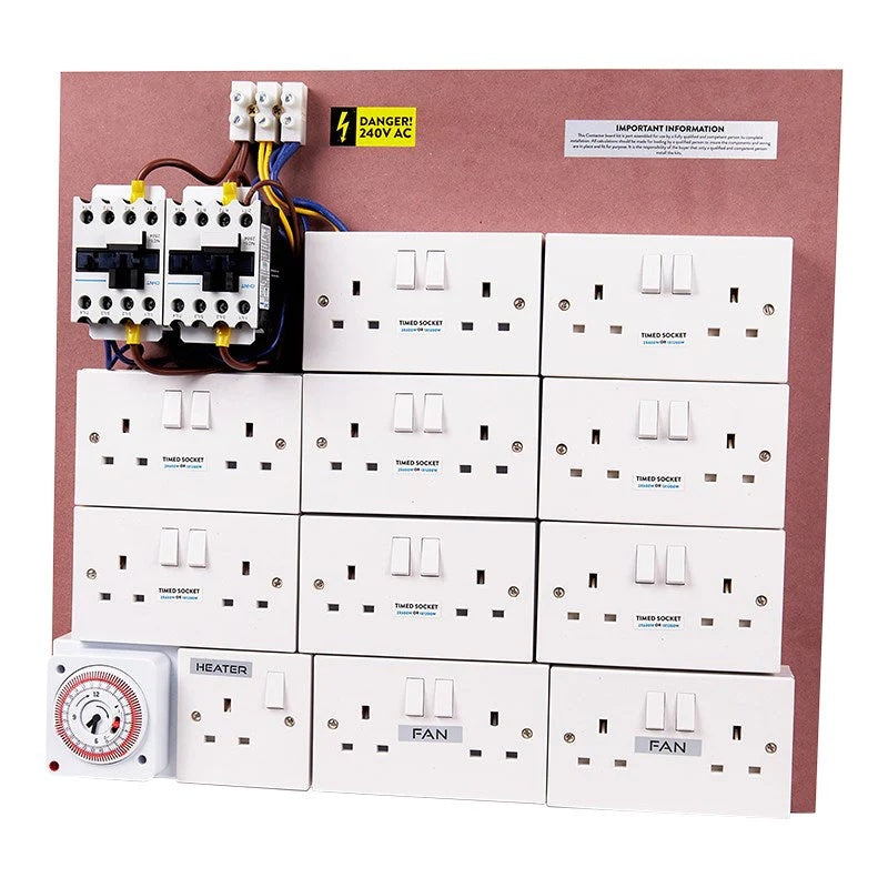 16+4+1 Heater MDF Timer Board (HYD-2464) image 0
