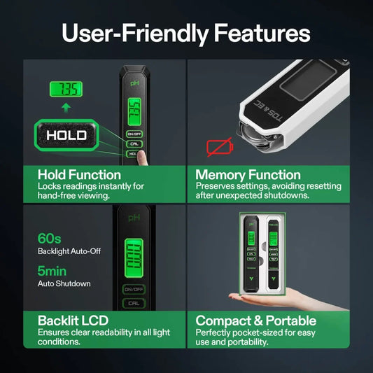Vivosun pH and TDS Meter Combo - Default Title - DiscountHydro.com - 19.99 - Tools and Accessories, Vivosun