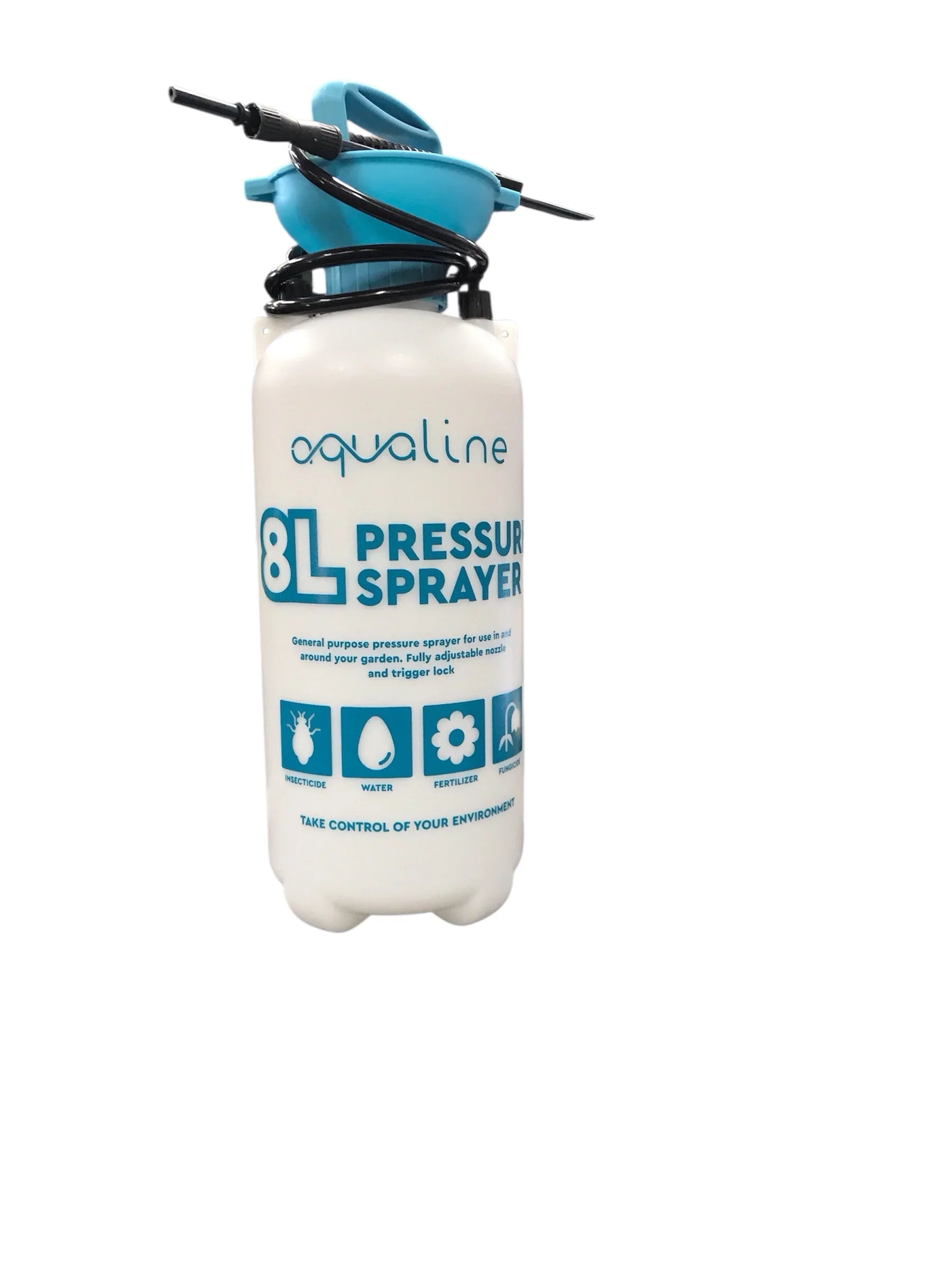 Aqualine Pump & Pressure Sprayer - 8L - DiscountHydro.com - 22.50 - Tools and Accessories > Pressure Pump Sprayers