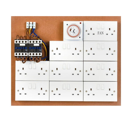 Contactor Board Double 16/18 - Greenbox MDF Contactors - Timer Board
