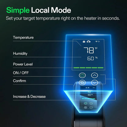 AeroFlux Smart Grow Tent Heater with VPD Control - 700W - Default Title - DiscountHydro.com - 109.00 - Environment Control > Heaters, Vivosun