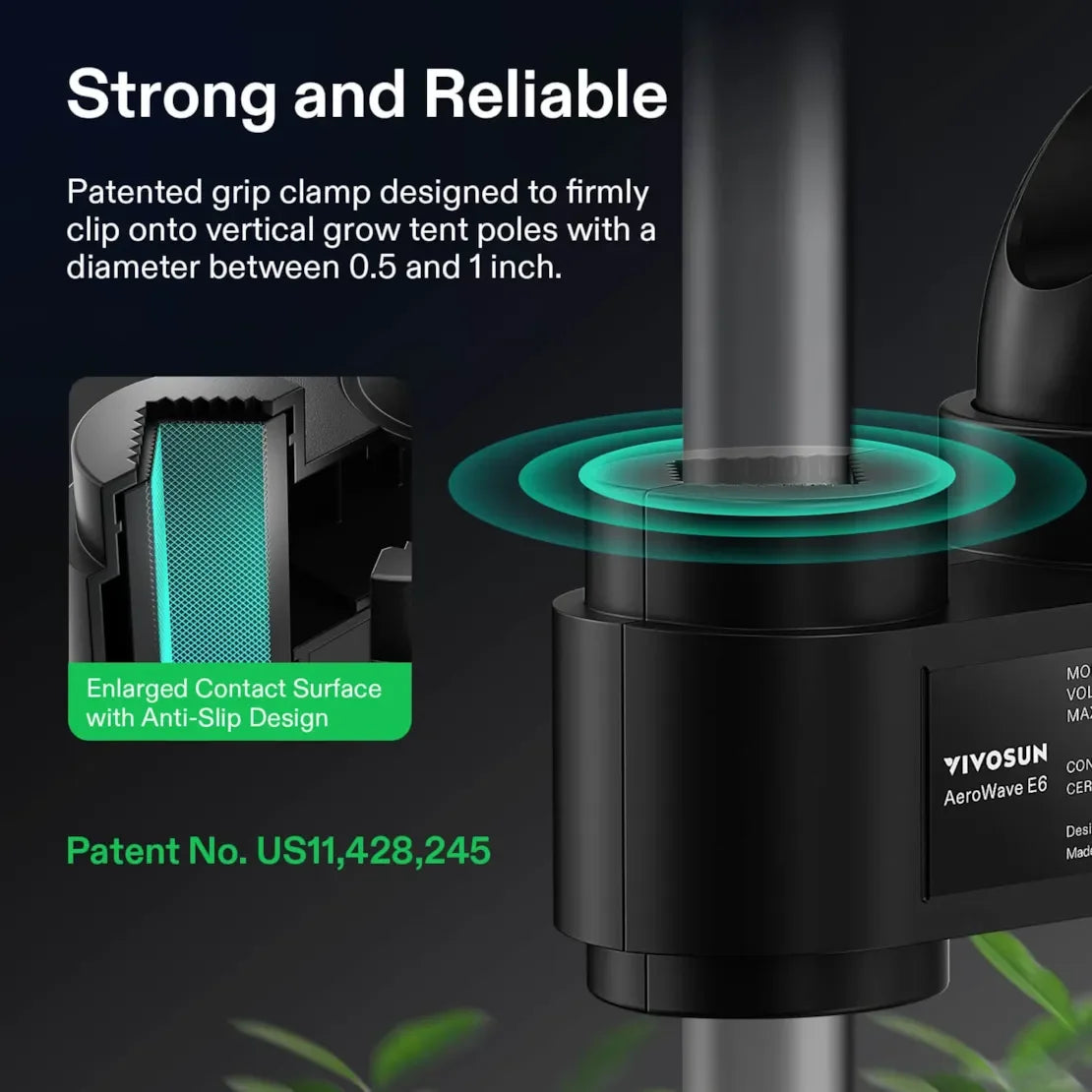 AeroWave Fan - D4 EC Clip Fan - 4" (USB) Black - DiscountHydro.com - 18.99 - Fans & Filters > Circulations Fans, Vivosun