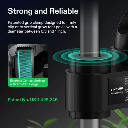 AeroWave Fan - D4 EC Clip Fan - 4" (USB) Black - DiscountHydro.com - 18.99 - Fans & Filters > Circulations Fans, Vivosun