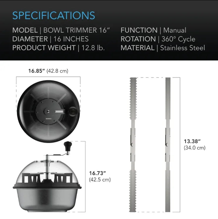 Bowl Trimmer - Bowl Trimmer 16 inch - DiscountHydro.com - 128.00 - AC Infinity, Tools and Accessories > Trimming & Harvesting