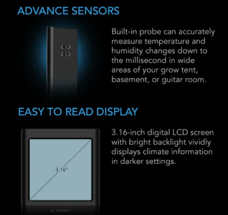 Cloudcom B Series, Smart Thermo-Hygrometer With Data App A smart sensor designed to give accurate temp, humidity, and VPD