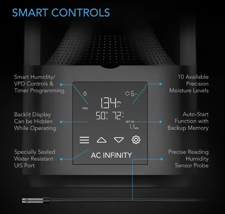 Cloudforge Series, Environmental Plant Humidifier with Smart Controls Designed with smart controls and precision vapours to