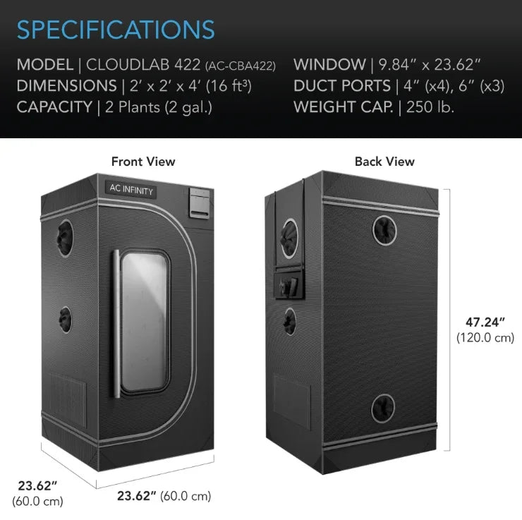 Cloudlab Grow Tent The Cloudlab grow tent is engineered to deliver complete control over your indoor growing environment.