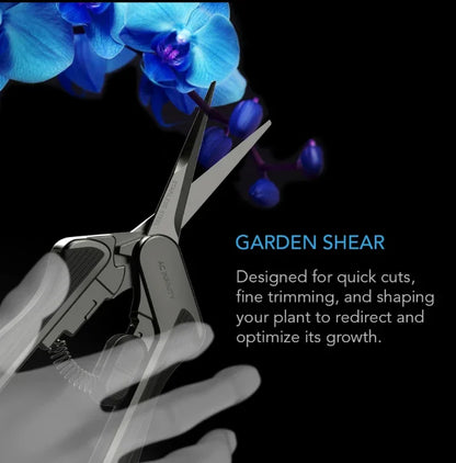 AC Infinity Harvest Tools Straight Pruning Shears A micro-tip shear designed for fine trimming, quick snips, and shaping