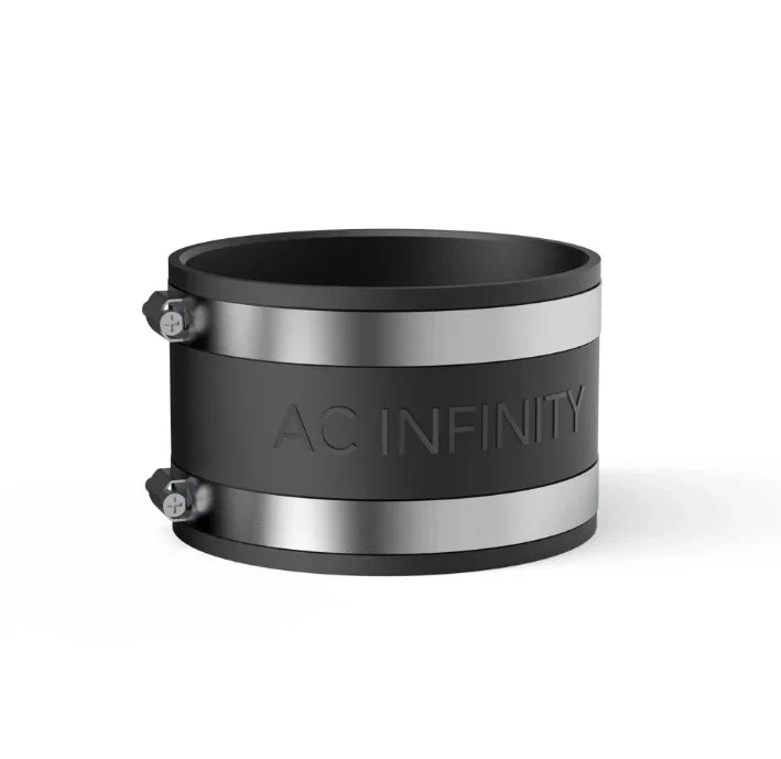 Noise Reduction Clamp, Duct Coupler with Stainless Steel Clamps 4 inch 6 inch 8 inch Rubber pipe coupling designed to