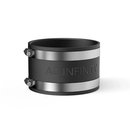 Noise Reduction Clamp, Duct Coupler with Stainless Steel Clamps 4 inch 6 inch 8 inch Rubber pipe coupling designed to