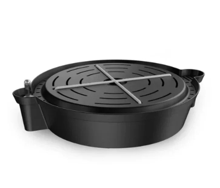 Self-Watering Fabric Pot Base, 4 Pack Potted plant stand features a patented design that delivers water to fabric pots