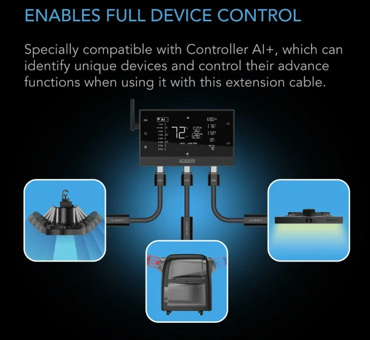 AC Infinity UIS Controller Cable, Female to Male